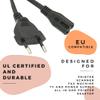 DIGITMON 6FT Universal European Compatible Power Cord 220V 2-Prong Figure-8 Non-Polarized Premium Cable view 4