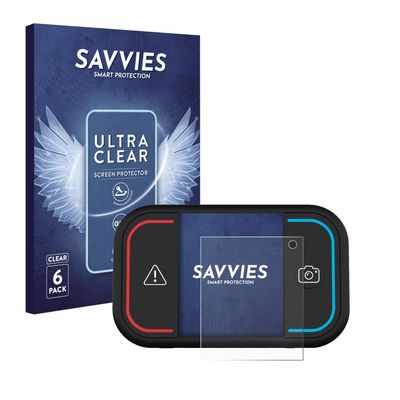 Savvies Screen Protector compatible with Saphe Drive Mini Protection Film Clear 6-Pack