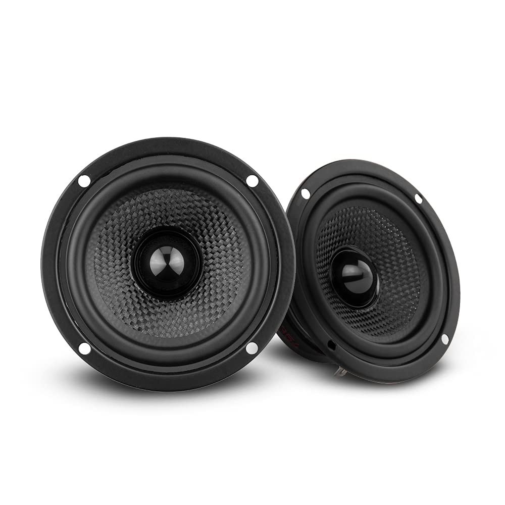 DS18 ZXI-354 3.5" Full Range Car Audio Speaker Upgrade with Kevlar Cone 120 Watts 4 Ohm Horn Woofer - Pair of 3.5 Speakers (2 Speakers) (Renewed)