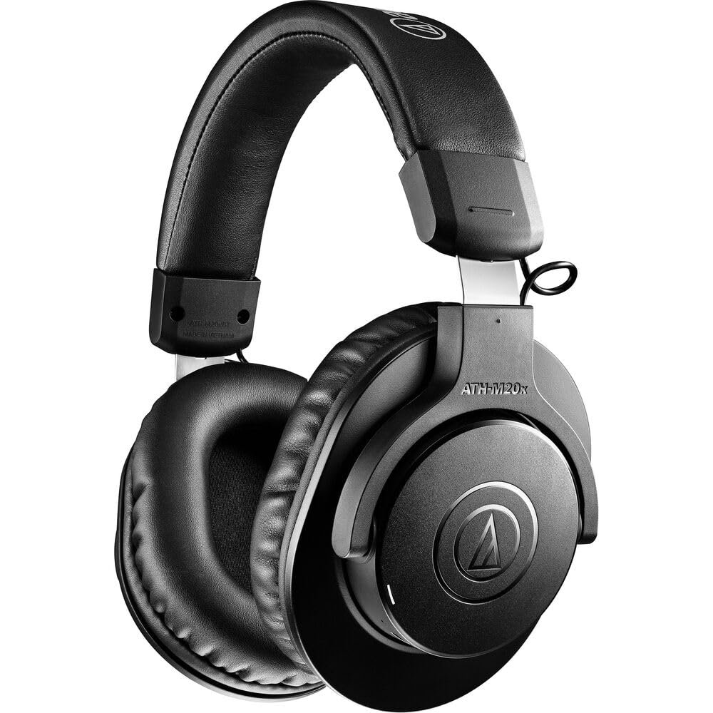 Audio-Technica Consumer ATH-M20xBT Wireless Over-Ear Headphones (Black) - CERTIFIED REFURBISHED