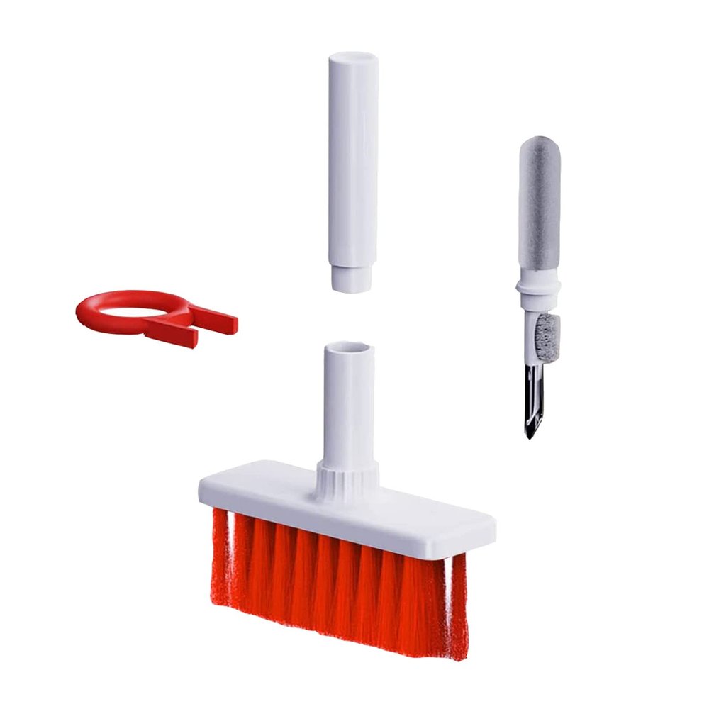 EUROXANTY Keyboard Cleaning Brush | Keyboard Brush | Dust Removal Cleaner | Removes Dirt from Computer Keys | Headphone Cleaner Brush | Remover (White)