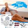 PyleUsa 8 Marine Vehicle Speakers Dual 2-Way 320W 4 Ohm Low Profile Waterproof Car Component Speaker System, 8 Oz Magnet, Voice Coil, for Custom Audio Boat, Truck, Watercraft, Mobile,Off-Road (White) view 2