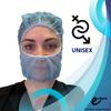 Endure Disposable Medical Hood and Beard Cover Blue, Perfect for Work, Shaving, Lab & Cooking (400) view 3