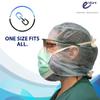 Endure Disposable Medical Hood and Beard Cover Blue, Perfect for Work, Shaving, Lab & Cooking (400) view 4