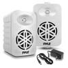PyleUsa Bluetooth Indoor Outdoor Speakers Pair - 500 Watt Dual Waterproof 5.25 2-Way Full Range Speaker System w/ 1/2 High Compliance Polymer Tweeter - Home, Boat,Deck, Patio, Poolside - PDWRBT56WT view 1