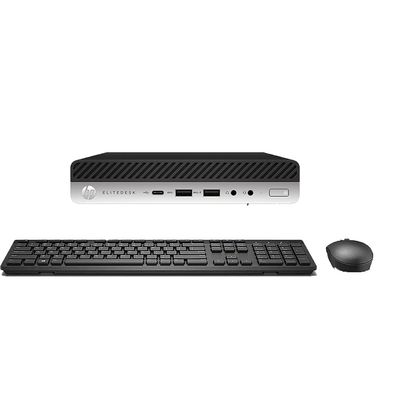 HP Micro PC Elitedesk 800 G3 Mini Computer Desktop Intel i5-6500T up to 3.10GHz 16GB 256GB NVMe SSD Built-in AX200 Wi-Fi 6 BT Wireless Keyboard and Mouse Windows 11 (Renewed)
