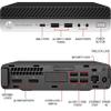 HP Micro PC Elitedesk 800 G3 Mini Computer Desktop Intel i5-6500T up to 3.10GHz 16GB 256GB NVMe SSD Built-in AX200 Wi-Fi 6 BT Wireless Keyboard and Mouse Windows 11 (Renewed) view 3