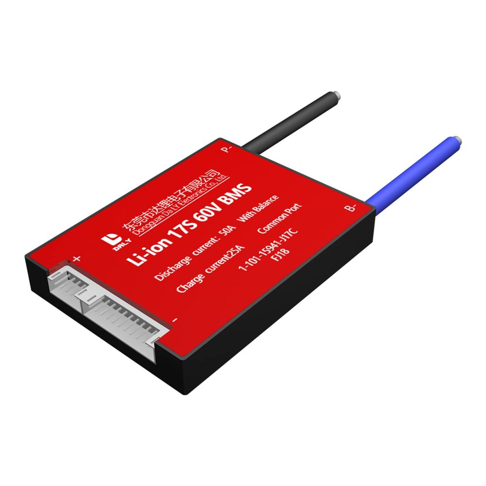 DALY BMS 21S 72V 50A Li-ion Battery Protection Module PCB Protection Board with Balance Leads Wires BMS for Lithium 18650 Battery Pack