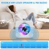 Gueray Portable CD Player with Bluetooth, Desktop CD Music Players for Home Built-in Double HiFi Sound Speakers, Support AUX&USB FM Radio Cool Men's Christmas Birthday Gifts,Gifts for Music Lovers view 3
