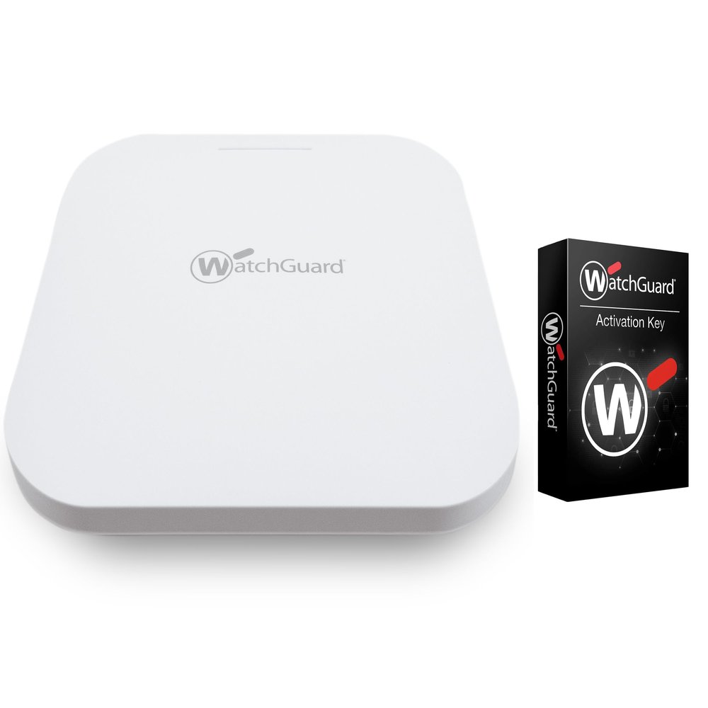 WatchGuard AP330 - Wi-Fi 6 Access Point - 802.11ax - WPA3 Security - 2x2 Radio, 6 Internal Antennas - Bundled with USP Wi-Fi Management 1-YR License (WGA33000000 + WGWUM22001)