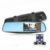 FHD 1080P Mirror Dash Cam Backup Camera,DVR Smart Rearview Mirror for Cars & Trucks, Sensor,Automatic Loop Recording,Backlight Display,Motion Detection,SOS view 1