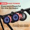 Pyle 8" Marine Wakeboard Waterproof Speaker - Single 2-Way Mini Box Speaker System with Built-in LED Lights, 8 Woofer, ABS Construction, Waterproof, Boats and Outdoor Use, Mounting Bracket Included view 2