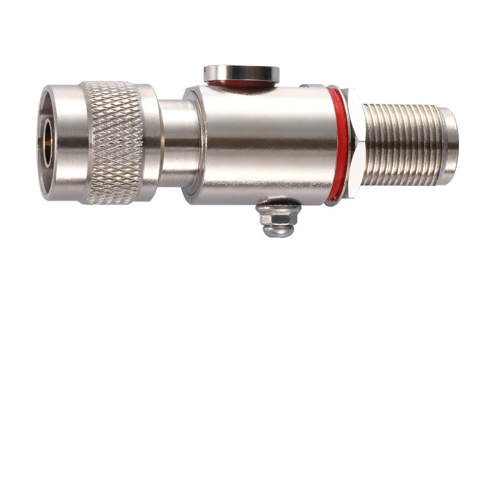 A-SA-NMNF-02, N-Type (Male) to N-Type (Female) Surge Arrester, 0 to 6 GHz