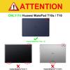 ALILANG Case for Huawei MatePad T10 9.7"/ T10S 10.1" with Stylus, Multiple Viewing Angles PU Leather Stand Flip Cover for Huawei MatePad T10S Tablet Case-Brown view 2