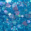 nincyee Shockproof Case for iPod Touch 7,Glitter Bling Shine Diamond Heart Rainbow Quicksand Transparent TPU Shell with Rotating Finger Ring Kickstand view 3