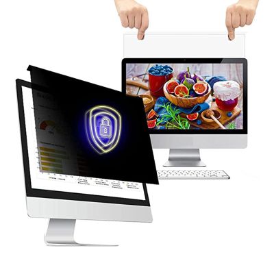 LIGUOYI Hanging Computer Privacy Screen Filter, Antis-Glare, Antis Blue Light Privacy Screen Protector for Widescreen Computer Monitors, Computer Screen Protector Film for Eye Protection