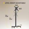 AM alphamount TV Floor Stand for 13-43 inch Flat/Curved TVs up to 44 lbs, 8 Level Height Adjustable Monitor Floor TV Stand with VESA 200x200, Portable TV Mount Stand for Living Room, Bedroom, Office view 3