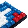 143 Wailing Dye-Sub Blue White Red Keycaps Thick PBT Cherry Profile Key caps for TKL 61 64 68 75 87 96 104 108 GMMK MX Mechanical Keyboard view 3