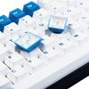 143 Wailing Dye-Sub Blue White Red Keycaps Thick PBT Cherry Profile Key caps for TKL 61 64 68 75 87 96 104 108 GMMK MX Mechanical Keyboard view 4