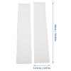 EXCEART 1pair Arm Protective Sleeves for Men and Women Breathable Ice Silk Uv Comfortable Sports Arm Cover for Outdoor Activities White view 4