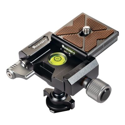 ANNSM Ball Head with Hot Shoe Mount Adapter for Mini Desk Top Tripod with Arca Swiss Quick Release Plate for DSLR Camera Smartphone LED Video Light