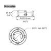 eSecure DS-1671ZJ-SD11 in-Ceiling Mounting Bracket for 4-inch PTZ Camera view 4