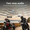 cepkquis Motorcycle Helmet Intercom Headset E1 with CVC Noise Cancellation Stereo Music IPX6 Waterproof for Full Face Helmet 2 Pack view 4