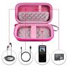 ComecaMP3 & MP4 Player Case for SOULCKER/G.G.Martinsen/Grtdhx/iPod Nano/Sandisk Music Player/Sony NW-A45 and Other Music Players with Bluetooth. for Earbuds, USB Cable, Memory Card - Rose Red view 2