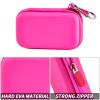 ComecaMP3 & MP4 Player Case for SOULCKER/G.G.Martinsen/Grtdhx/iPod Nano/Sandisk Music Player/Sony NW-A45 and Other Music Players with Bluetooth. for Earbuds, USB Cable, Memory Card - Rose Red view 4