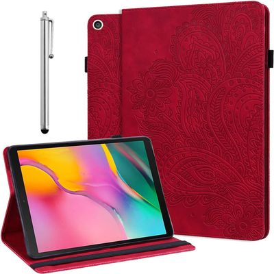 ALILANG Case for iPad mini 5/4/3/2/1 7.9 inch Case (Model No. A1538/A1550/A2124/A2125/A2126/A2133), Multiple Viewing Angles PU Leather Flip Stand Cover with Wake/Sleep for iPad mini 5 -Red