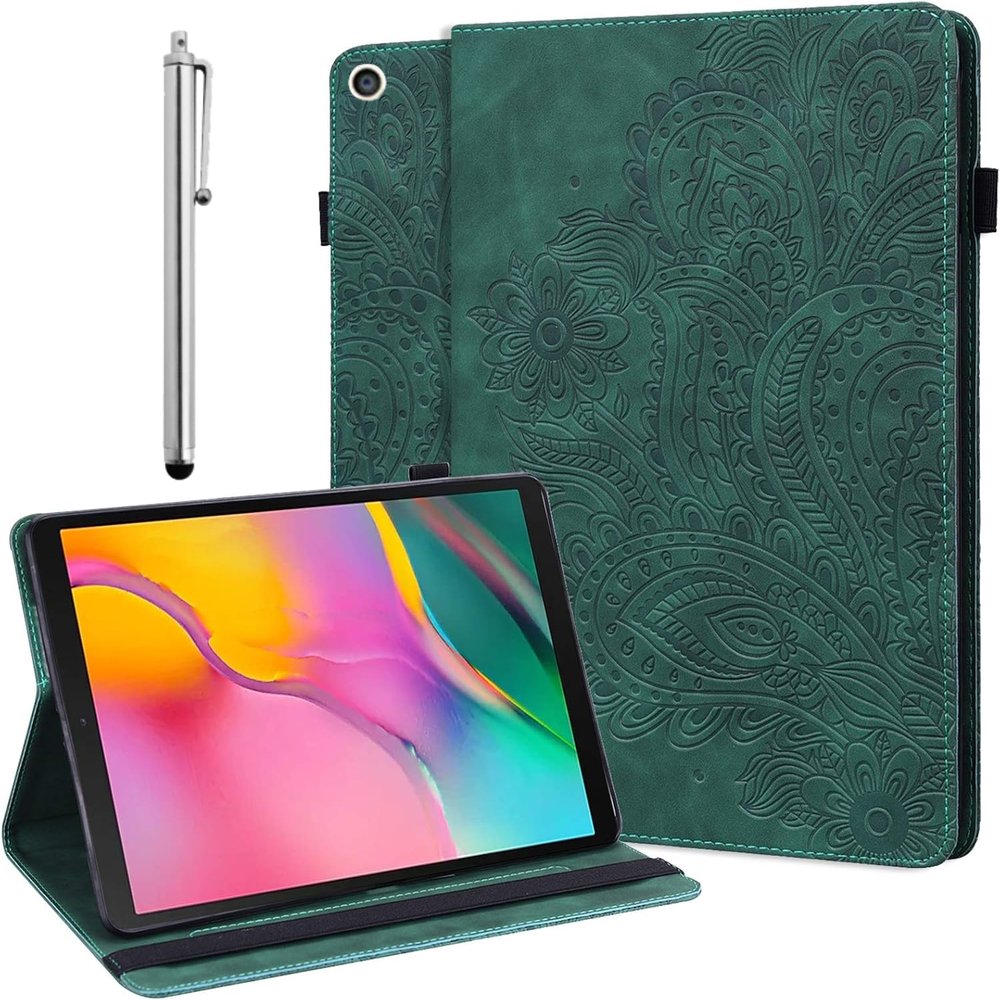 ALILANG Case for iPad mini 5/4/3/2/1 7.9 inch Case (Model No. A1538/A1550/A2124/A2125/A2126/A2133), Multiple Viewing Angles PU Leather Flip Stand Cover with Wake/Sleep for iPad mini 5 -Green