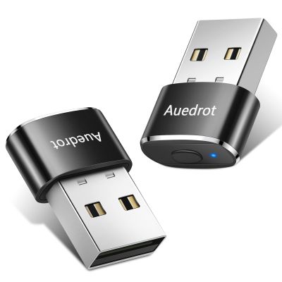 AUEDROT Mouse Jiggler Undetectable Metal USB Mouse Mover with Switch Button, Automatic Mini Mouse Shaker with 2 Jiggle Modes, Plug and Play, Keep Computer/Laptop Awake, Black, 2 PCS