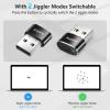 AUEDROT Mouse Jiggler Undetectable Metal USB Mouse Mover with Switch Button, Automatic Mini Mouse Shaker with 2 Jiggle Modes, Plug and Play, Keep Computer/Laptop Awake, Black, 2 PCS view 2