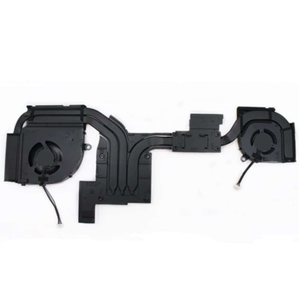 Replacement Laptop CPU & GPU Cooling Fan & Heatsink for Lenovo for ThinkPad P17 Gen 1 Black