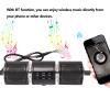 Uxsiya Handlebar Speaker MP3 Player IP54 AUX in FM Radio Motorcycle Speaker for 7/8-1.25in Handlebars ATV Scooter(Black) view 4
