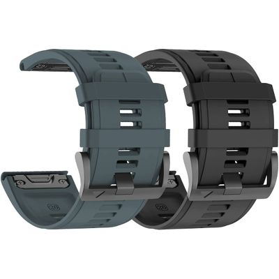 hellosy Compatible with Fenix 5X Band, 26mm Soft Silicone Quick Release Replacement Watch Strap For Garmin Fenix 5X Fenix 5X PlusFenix 6XFenix 6X ProFenix 7XFenix 3Fenix