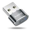 AUEDROT Mouse Jiggler Undetectable Mouse Jiggers USB Mouse Mover with Switch Button, Automatic Mouse Wiggler with 2 Jiggle Modes, Mouse Mover Device, Plug & Play, Keep Computer/Laptop Awake, Gray view 1