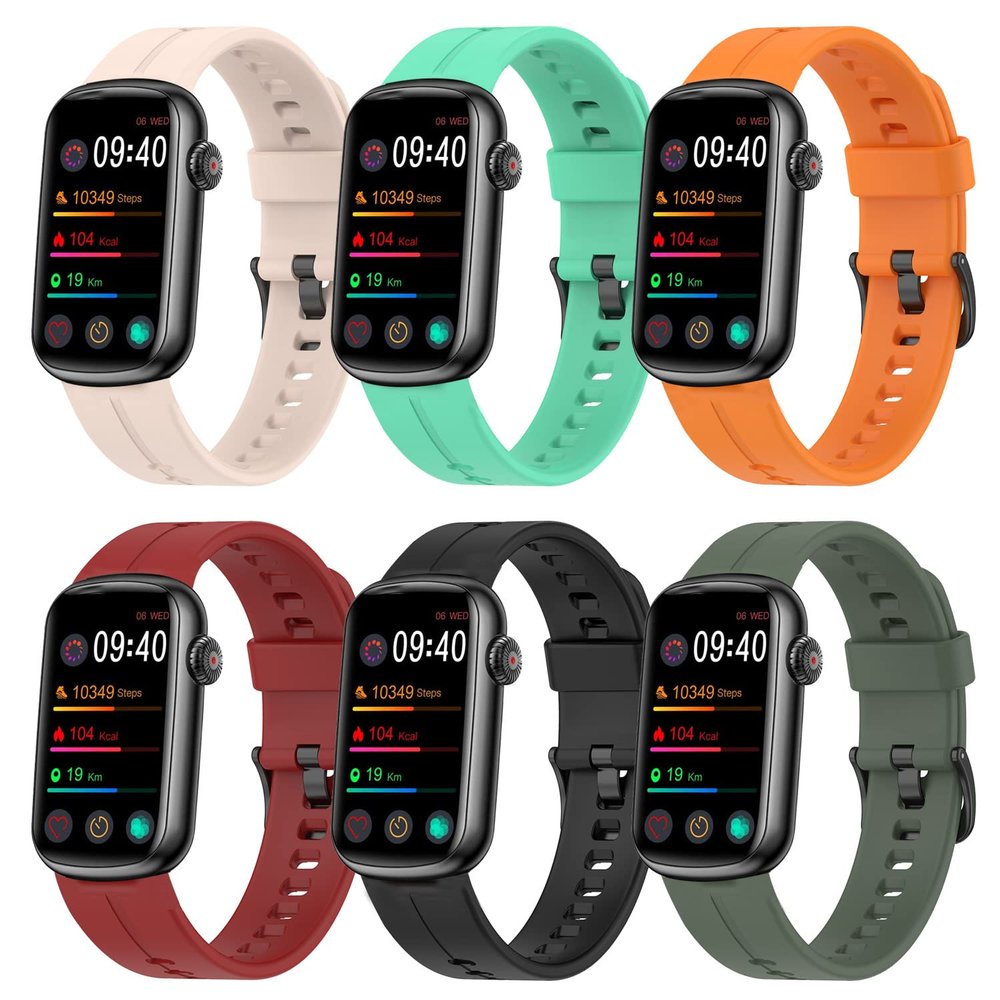 Wrist Strap Compatible for FITVII Slim Fitness Tracker Watch Band, Replacement Soft Silicone Wristband Sport Strap for FITVII HM08 Fitness Tracker Accessories for Men Women