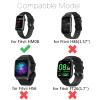 [10 Pack] Watch Bands Compatible for FITVII Slim Fitness Tracker Wrist Strap, Replacement Soft Silicone Wristband Sport Strap for FITVII HM08 Fitness Tracker Men Women Bracelet view 2