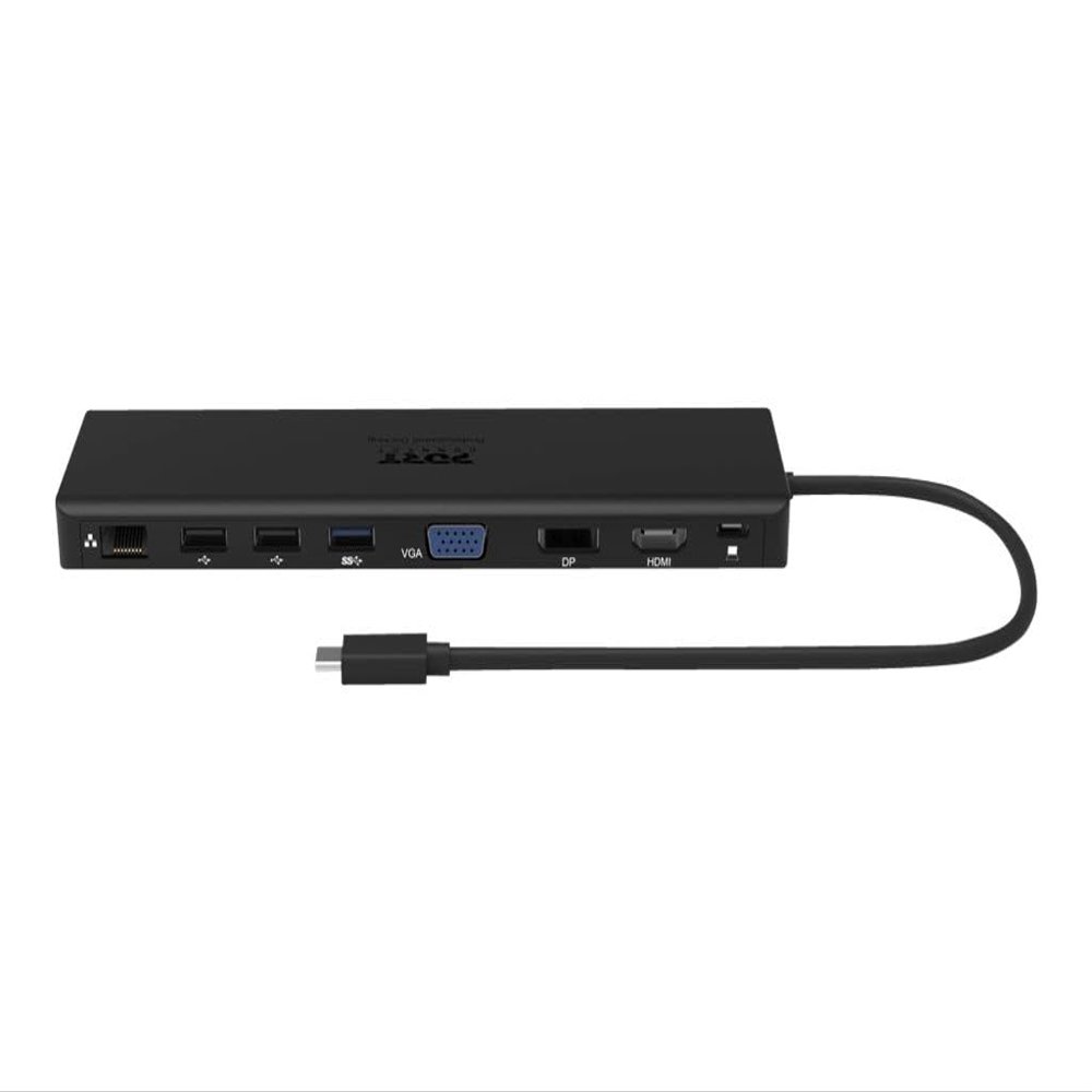 port connect Dual Monitor Docking Station 4k USB-c 100w for 11 Devices Black