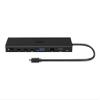 port connect Dual Monitor Docking Station 4k USB-c 100w for 11 Devices Black view 1