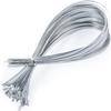 Metal Zip Ties of 100 Pcs, 28 IN 304 Stainless Steel Cable Ties, Heavy Duty Metal Zip Ties for Exhaust Wrap, Heat Resistant Fencing Ties. for Pipe, Auto repair. L/28(700mm) W/0.18(4.6mm) view 1