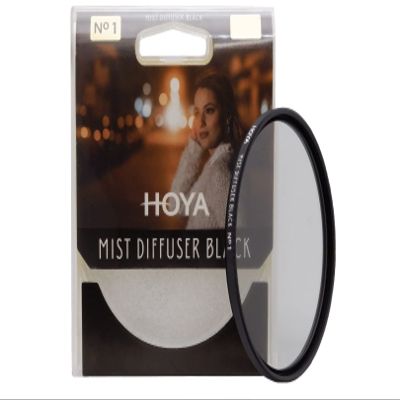 Hoya 82mm Mist Filter Black Diffuser No. 1 - Black Mist Filter for Camera Lenses - Soft Diffusion Effect for Portrait Photography & Cinematic Look, Reduces Contrast & Softens Wrinkles