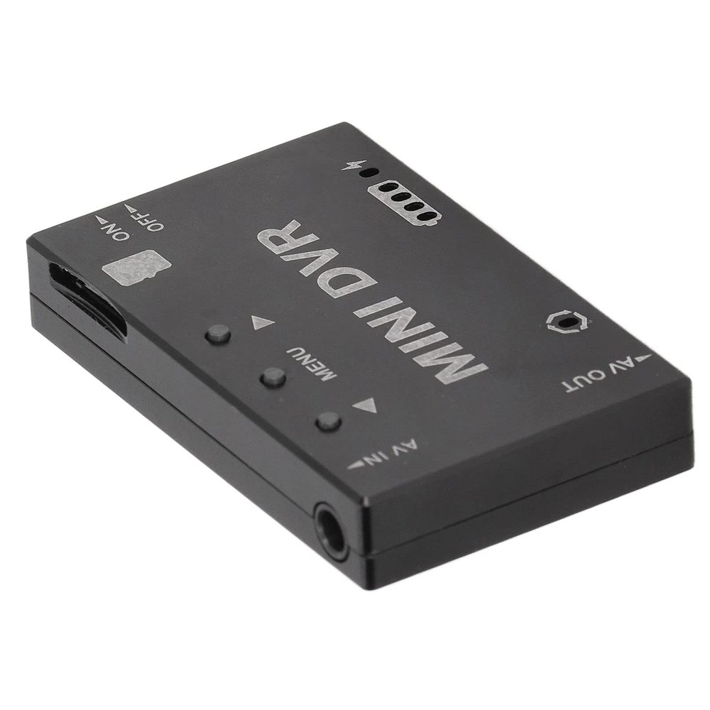 Mini FPV DVR Module, NTSC PAL Switchable Built in Battery Video Audio FPV Recorder for RC