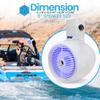 8 Waterproof Off-Road Speakers - 300W 2-Way Marine Wakeboard Tower Sound System w/LED Light, Full Range Outdoor Stereo Speaker for Car, ATV, UTV, Jeep, Boat, Includes Brackets (White) view 3