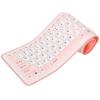 103-Key Foldable Silicone Keyboard, Wired USB, Silent, Soft Touch, Roll-up for PC & Laptops view 1