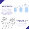 USB Fingerprint Reader Mini Fingerprint Scanner PC Dongle Windows Hello Fingerprint Reader for PC Laptop 360 Degree Touch Speedy Matching Biometric Portable USB Fingerprint Logger for Windows 10/11 view 3