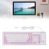 103 Keys Foldable Silicone Keyboard,Wired USB Silicone Keyboard Silent Keyboard Soft Touch Keyboard Rollup Keyboard for PC Laptops(for) view 4