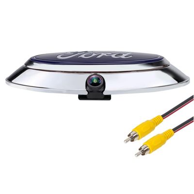CZSWCH Aftermarket Emblem Backup Camera for F150 (2004-2014)/F250 F350 F450(2009-2014) Flex(2009-2012) Ranger 2012 CVBS | AHD Dual Signal HD Night Vision Waterproof 170 Wide ViewingRCA Connector