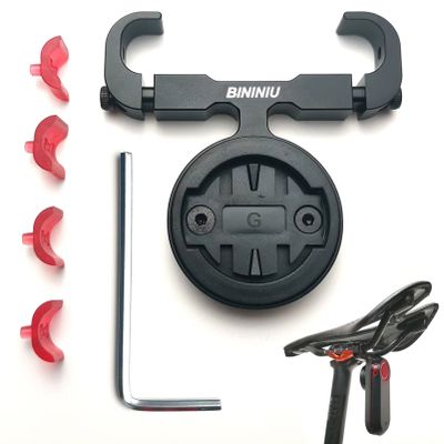 BININIU Aluminum Bike Saddle Mount for Garmin Varia Radar, Seatpost Tail Light Holder for RTL500, RTL510, RTL515, RVR315